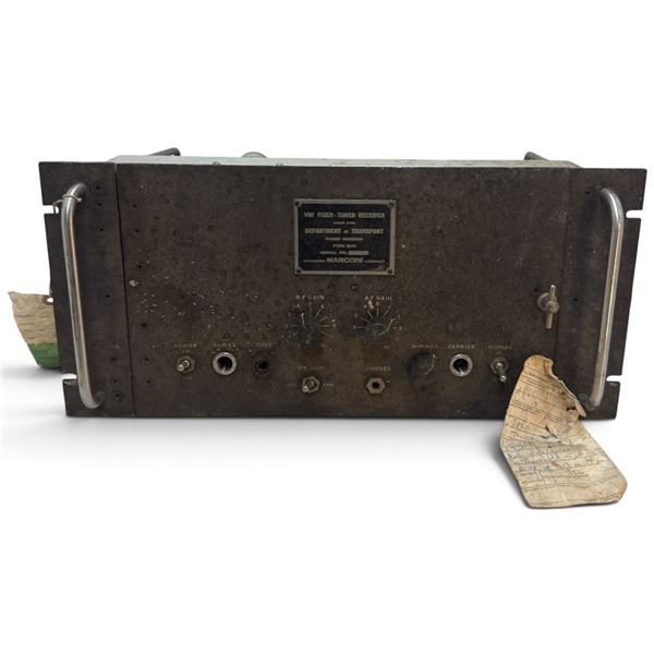 Canadian Marconi Type RUQ Department of Transport VHF Fixed-Tuned Vacuum-Tube Receiver