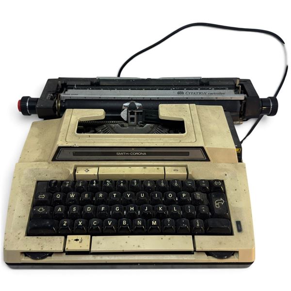 Smith-Corona Citation Cartridge Model 6E QWERTY Electric Typewriter, 117V, 60hz, 1A