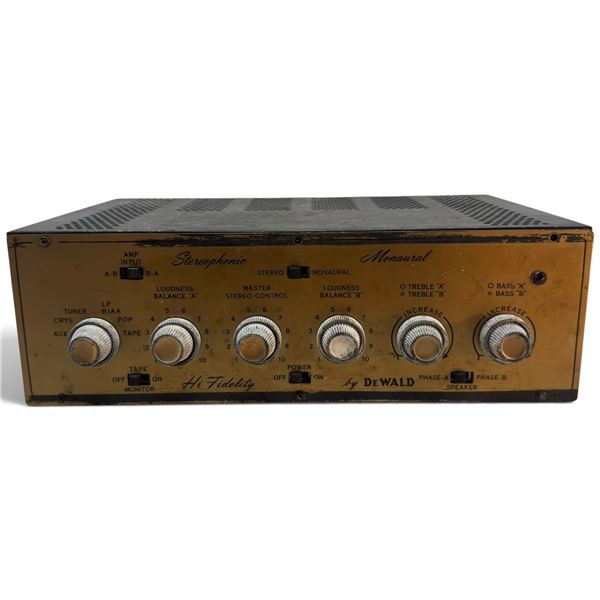 1959 DeWald M-1200 Concerto 30W Stereo/Monaural 10-Tube Integrated Amplifier