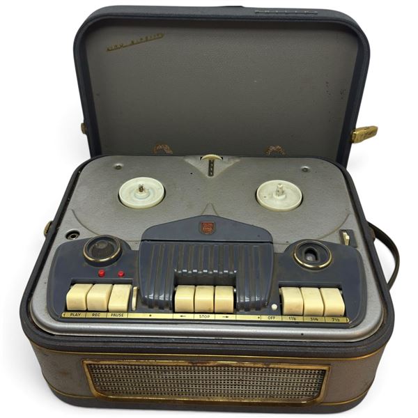 Philips EL3542 3-Speed 4-Track Mono Tube Reel-to-Reel Tape Recorder, circa 1960