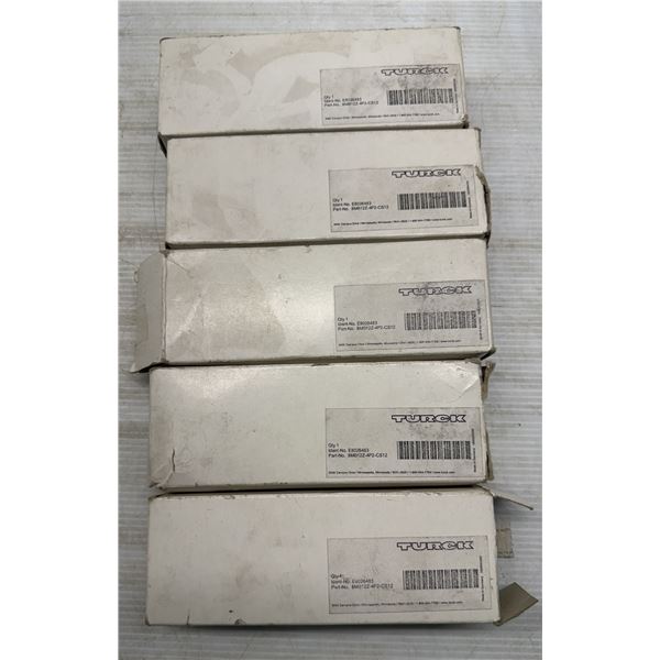(5) Turck #8MB12Z-4P2-CS12 / E8026483 Junction Boxes