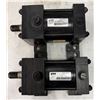 Image 1 : (2) Parker #1H2A0000250163 / 3.25CC2ANLU14AC2.000 Cylinders 250PSI
