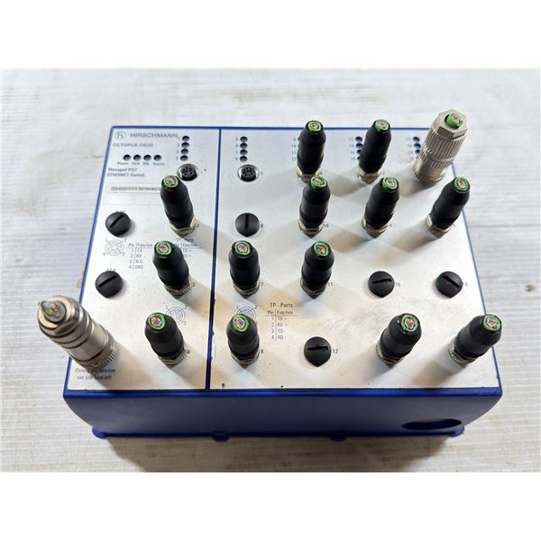Hirschmann #OCTOPUS OS20-002000T5T5T5-TBBY999GMSE3S Managed IP67 Ethernet Switch