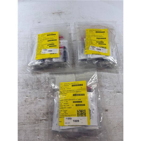 Lot of (24) Kiser Controls #ECO 15 MF-4B Shock Absorbers