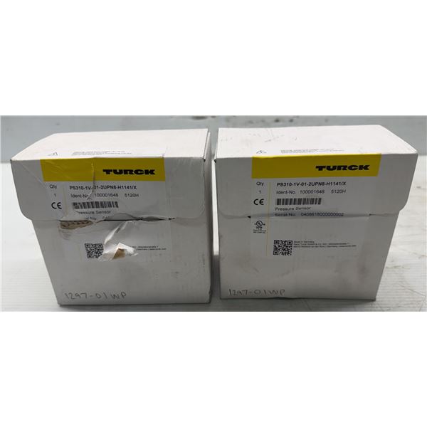 (2) Turck #100001648 / PS310-1V-01-2UPN8-H1141/X Pressure Sensors