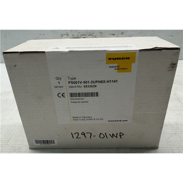 Turck #6832626 / PS001V-501-2UPN8X-H1141 Pressure Sensor