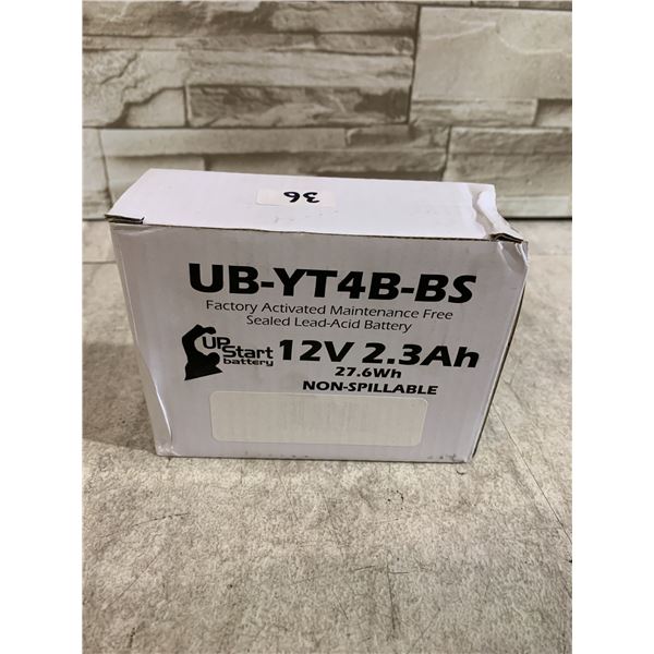 UB-YT4B-BS Factory Activated Maintenance Free Sealed Lead Acid Battery - 12V 2.3Ah