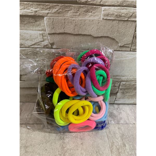 100 PCS - Thick Seamless Hair Ties