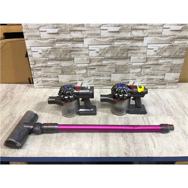 Lot Of 2 Dyson V7 Animal Pro Cordless Vacuums With Stick Attachment