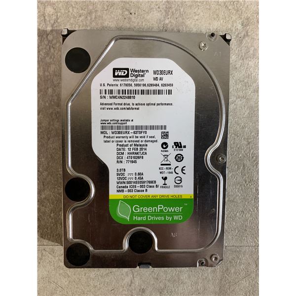 Western Digital GreenPower 3TB Internal Hard Drive