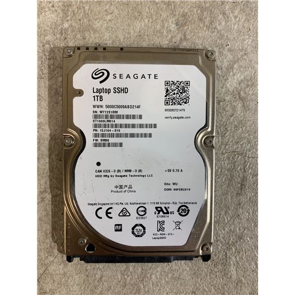 Seagate Laptop SSHD 1TB Solid State Hybrid Drive