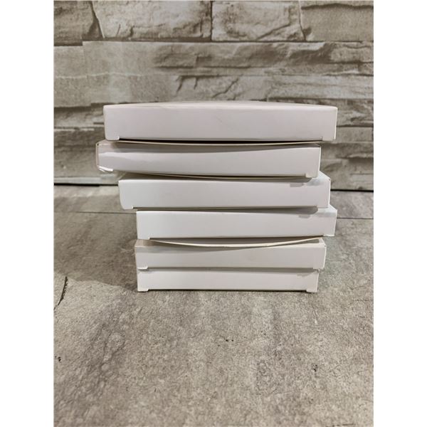 Lot Of 6 Boxes Of 40 White Self Adhesive Cable Clips