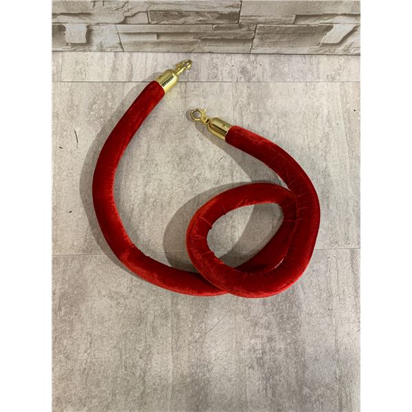 Red Velvet Stanchion Rope