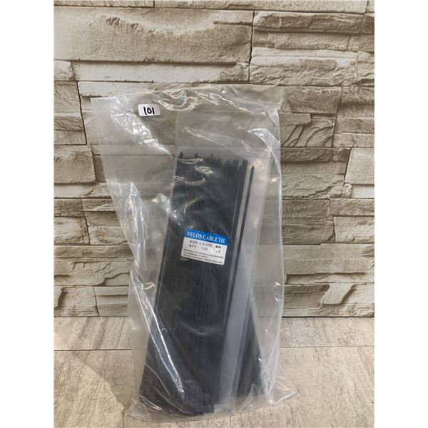 100 PCS - Nylon Cable Ties - Size 3.6x100MM