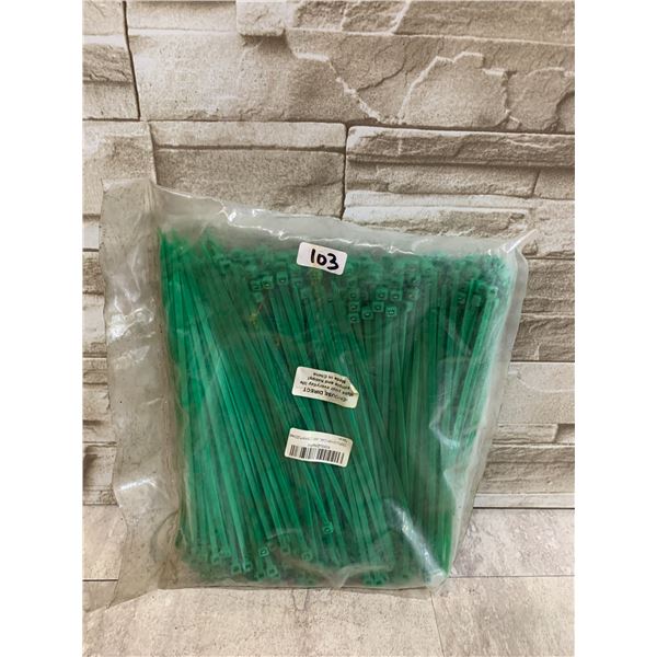 500 PCS - Green Cable Ties - Size 3.6x200MM