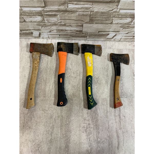 Lot Of 4 Rusted Hatchets