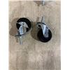 Image 1 : Lot Of 4 Threaded Stem Swivel Caster Wheels