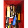 Image 4 : Red Metal Cantilever Toolbox With Assorted Tools Inside