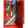 Image 5 : Red Metal Cantilever Toolbox With Assorted Tools Inside
