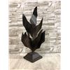 Image 3 : Bronze Toned Metal Abstract Floral Sculpture