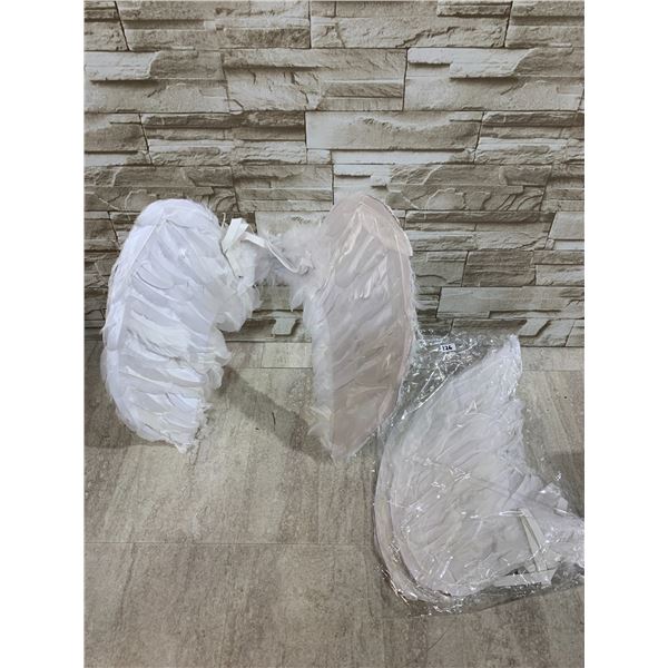 Lot Of 2 Feathery Angel Wings Costume Props