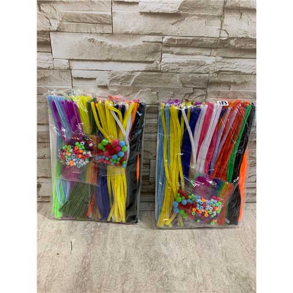 Lot Of 2 Kits Of 200 Pipe Cleaner Arts & Crafts