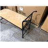 Image 7 : Upholstered Metal Frame Bench