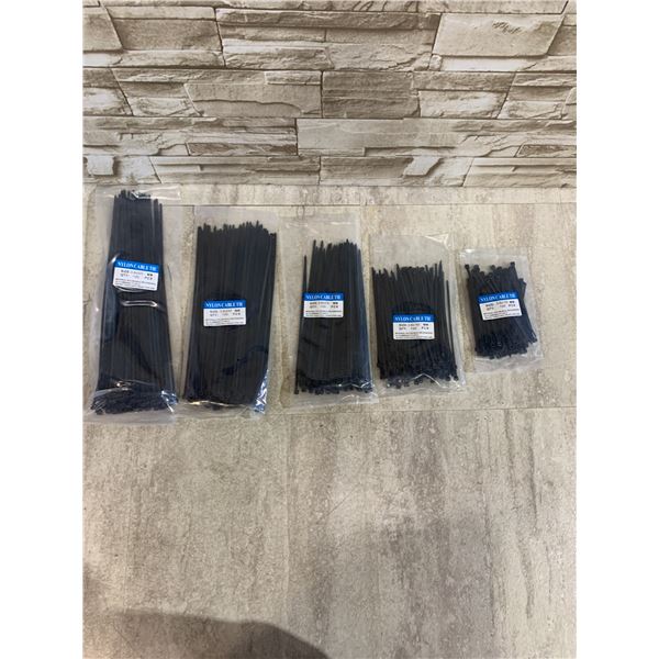 Assortment Of Different Sized Nylon Cable Ties