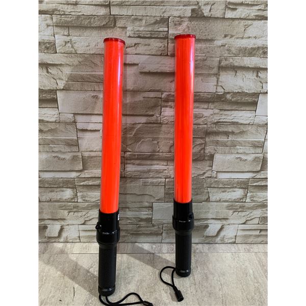 Red LED Traffic Safety Wands