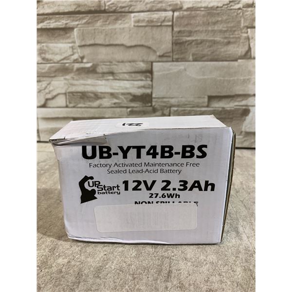 UB-YT4B-BS Factory Activated Maintenance Free Sealed Lead Acid Battery - 12V 2.3Ah