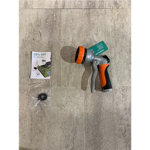 RESTMO Heavy Duty Metal Water Hose Nozzle With 7 Spray Patterns
