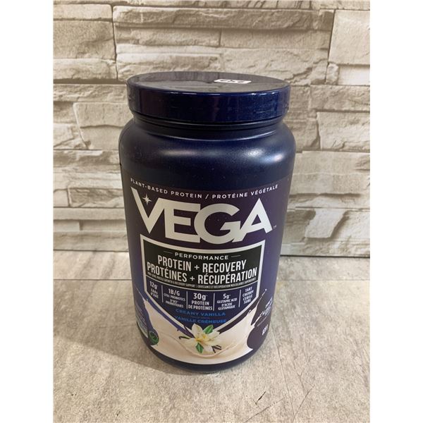 Vega Performance Protein + Recovery Plant Based Protein Powder - Creamy Vanilla Flavour