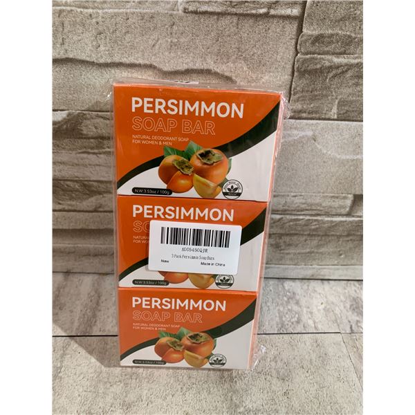Lot Of 3 Persimmon Soap Bars