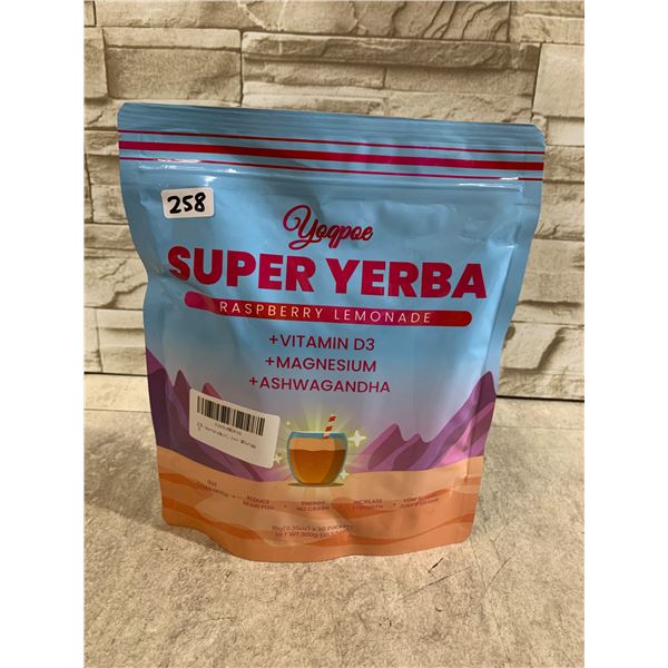 Yoqpoe Super Yerba Raspberry Lemonade - 30 Packets