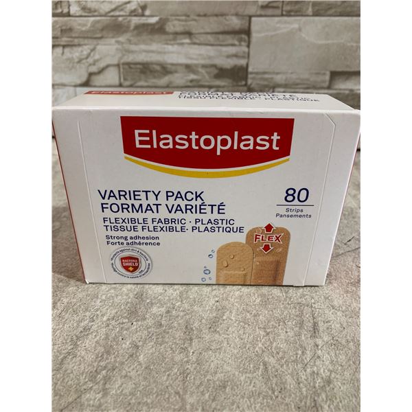Elastoplast Variety Pack Flexible Fabric Bandaids - 80 Strips
