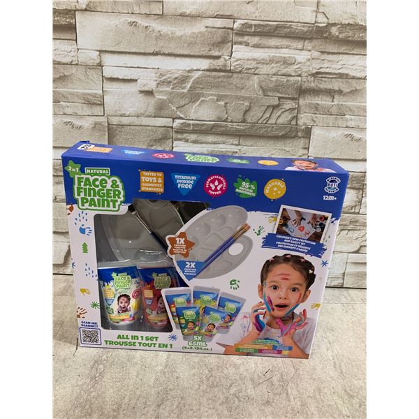 2 In 1 Natural Face & Finger Paint Set