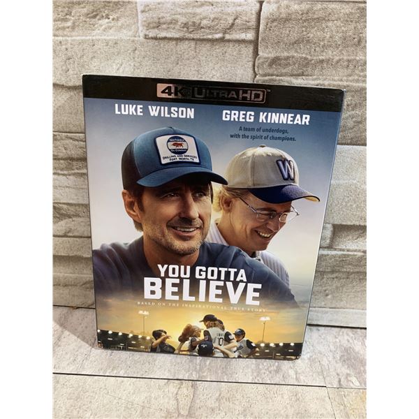 4K Ultra HD You Gotta Believe - Blu Ray