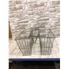 Image 2 : Vintage Double Side Rear Saddle Rack Bicycle Basket Made Of Metal Wire