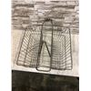 Image 3 : Vintage Double Side Rear Saddle Rack Bicycle Basket Made Of Metal Wire