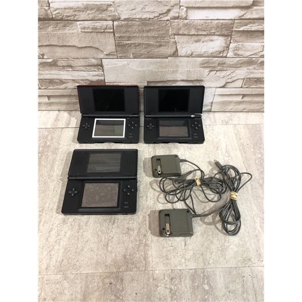 Lot Of 3 Nintendo DS'S - Includes A Charger