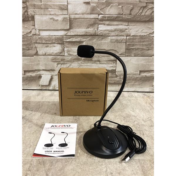 JOUNIVO USB Microphone 360 Degree Adjustable Gooseneck Design