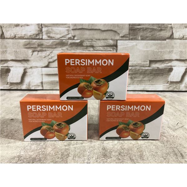 Lot Of 3 Persimmon Soap Bars