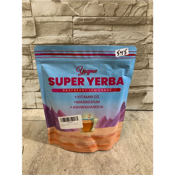 Yoqpoe Super Yerba Raspberry Lemonade - 30 Packets