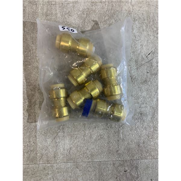 6 Pack - Push To Connect Plumbing Fittings 1/2in Straight/Elbow/Tee
