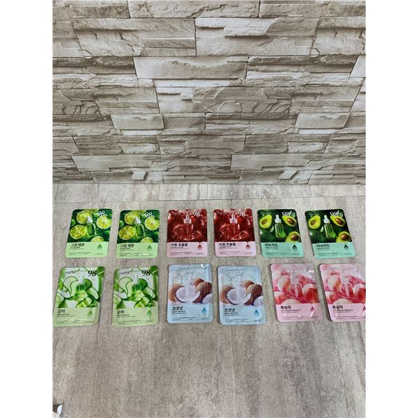 Assortment Of 12 SADOER Hydrating Facial Sheets