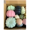 Image 4 : 19 PCS - Artificial Colour Mixed Faux Foam Assorted Pumpkins