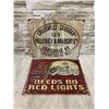 Image 1 : Lot Of 2 Metal Signs