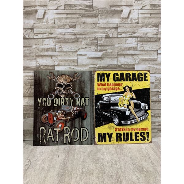 Lot Of 2 Metal Signs