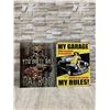 Image 1 : Lot Of 2 Metal Signs