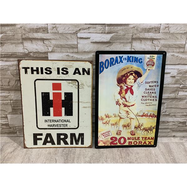 Lot Of 2 Metal Signs